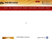 Tablet Screenshot of delhibible.org